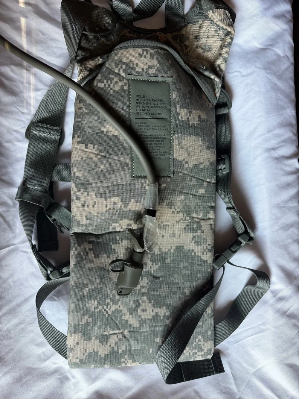 U.S. Army Digital Camo Hydration Backpack - Green/Gray